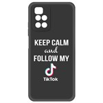 Чехол-накладка Krutoff Silicone Case TikToK для Xiaomi Redmi 10 (черный) Чехол-накладка Krutoff Silicone Case TikToK для Xiaomi Redmi 10 (черный)