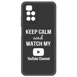 Чехол-накладка Krutoff Silicone Case YouTube для Xiaomi Redmi 10 (черный) Чехол-накладка Krutoff Silicone Case YouTube для Xiaomi Redmi 10 (черный)