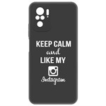 Чехол-накладка Krutoff Silicone Case Instagram для Xiaomi Redmi Note 10/ 10S (черный) Чехол-накладка Krutoff Silicone Case Instagram для Xiaomi Redmi Note 10/ 10S (черный)