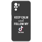 Чехол-накладка Krutoff Silicone Case TikToK для Xiaomi Redmi Note 10/ 10S (черный) Чехол-накладка Krutoff Silicone Case TikToK для Xiaomi Redmi Note 10/ 10S (черный)