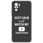 Чехол-накладка Krutoff Silicone Case YouTube для Xiaomi Redmi Note 10/ 10S (черный) Чехол-накладка Krutoff Silicone Case YouTube для Xiaomi Redmi Note 10/ 10S (черный)