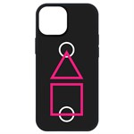 Чехол-накладка Krutoff Soft Case Игра в кальмара-Схема для Apple iPhone 13 mini черный Чехол-накладка Krutoff Soft Case Игра в кальмара-Схема для Apple iPhone 13 mini черный