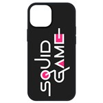 Чехол-накладка Krutoff Soft Case Игра в кальмара-Лого для Apple iPhone 13 mini черный Чехол-накладка Krutoff Soft Case Игра в кальмара-Лого для Apple iPhone 13 mini черный