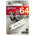 USB флеш-диск 64GB Silicon Power LuxMini 320 белый USB флеш-диск 64GB Silicon Power LuxMini 320 белый