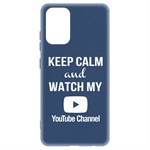 {{photo.Alt || photo.Description || 'Чехол-накладка Krutoff Silicone Case YouTube для Samsung Galaxy A32 (A325) синий'}}