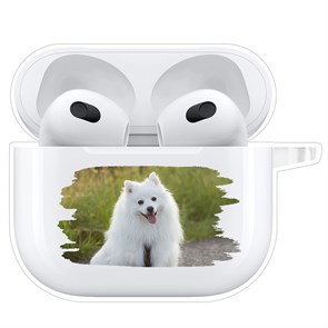 {{photo.Alt || photo.Description || 'Чехол Krutoff Clear Case для AirPods 3 Белый шпиц'}}