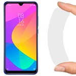 Стекло защитное гибридное Krutoff для Xiaomi Mi A3 Стекло защитное гибридное Krutoff для Xiaomi Mi A3