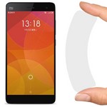Стекло защитное гибридное Krutoff для Xiaomi Mi 4 Стекло защитное гибридное Krutoff для Xiaomi Mi 4