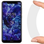 Стекло защитное гибридное Krutoff для Nokia 5.1 Plus / 5X Стекло защитное гибридное Krutoff для Nokia 5.1 Plus / 5X