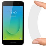 Стекло защитное гибридное Krutoff для Samsung Galaxy J2 Core Стекло защитное гибридное Krutoff для Samsung Galaxy J2 Core