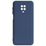 Чехол-накладка Krutoff Silicone Case для Xiaomi Redmi Note 9 Pro/ 9S (синий) Чехол-накладка Krutoff Silicone Case для Xiaomi Redmi Note 9 Pro/ 9S (синий)