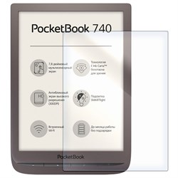Стекло защитное гибридное Krutoff для PocketBook 740