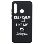Чехол-накладка Krutoff Silicone Case Instagram для Honor 10i черный Чехол-накладка Krutoff Silicone Case Instagram для Honor 10i черный