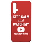 Чехол-накладка Krutoff Silicone Case YouTube для Honor 20 красный Чехол-накладка Krutoff Silicone Case YouTube для Honor 20 красный
