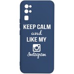 Чехол-накладка Krutoff Silicone Case Instagram для Honor 30 синий Чехол-накладка Krutoff Silicone Case Instagram для Honor 30 синий