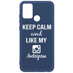 Чехол-накладка Krutoff Silicone Case Instagram для Honor 9A синий Чехол-накладка Krutoff Silicone Case Instagram для Honor 9A синий