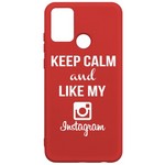 Чехол-накладка Krutoff Silicone Case Instagram для Honor 9A красный Чехол-накладка Krutoff Silicone Case Instagram для Honor 9A красный