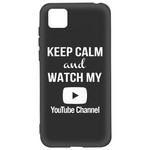 Чехол-накладка Krutoff Silicone Case YouTube для Honor 9S/Huawei Y5p черный Чехол-накладка Krutoff Silicone Case YouTube для Honor 9S/Huawei Y5p черный