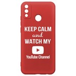 Чехол-накладка Krutoff Silicone Case YouTube для Honor 9X Lite красный Чехол-накладка Krutoff Silicone Case YouTube для Honor 9X Lite красный