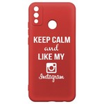 Чехол-накладка Krutoff Silicone Case Instagram для Honor 9X Lite красный Чехол-накладка Krutoff Silicone Case Instagram для Honor 9X Lite красный