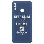 Чехол-накладка Krutoff Silicone Case Instagram для Honor 9X Lite синий Чехол-накладка Krutoff Silicone Case Instagram для Honor 9X Lite синий