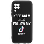 Чехол-накладка Krutoff Silicone Case TikTok для Huawei P40 Lite черный Чехол-накладка Krutoff Silicone Case TikTok для Huawei P40 Lite черный