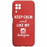 Чехол-накладка Krutoff Silicone Case Instagram для Huawei P40 Lite красный Чехол-накладка Krutoff Silicone Case Instagram для Huawei P40 Lite красный