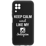 Чехол-накладка Krutoff Silicone Case Instagram для Huawei P40 Lite черный Чехол-накладка Krutoff Silicone Case Instagram для Huawei P40 Lite черный