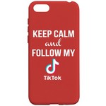 Чехол-накладка Krutoff Silicone Case TikTok для Huawei Y5 Prime (2018)/ Y5 Lite (2018)/ Honor 7A Prime/ 7A/ 7S красный Чехол-накладка Krutoff Silicone Case TikTok для Huawei Y5 Prime (2018)/ Y5 Lite (2018)/ Honor 7A Prime/ 7A/ 7S красный