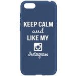 Чехол-накладка Krutoff Silicone Case Instagram для Huawei Y5 Prime (2018)/ Y5 Lite (2018)/ Honor 7A Prime/ 7A/ 7S синий Чехол-накладка Krutoff Silicone Case Instagram для Huawei Y5 Prime (2018)/ Y5 Lite (2018)/ Honor 7A Prime/ 7A/ 7S синий