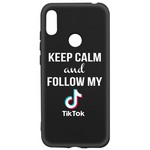 Чехол-накладка Krutoff Silicone Case TikTok для Huawei Y6 (2019)/ Y6s/ Honor 8A/ 8A Pro/ 8A Prime че Чехол-накладка Krutoff Silicone Case TikTok для Huawei Y6 (2019)/ Y6s/ Honor 8A/ 8A Pro/ 8A Prime че