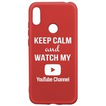 Чехол-накладка Krutoff Silicone Case YouTube для Huawei Y6 (2019)/ Y6s/ Honor 8A/ 8A Pro/ 8A Prime к Чехол-накладка Krutoff Silicone Case YouTube для Huawei Y6 (2019)/ Y6s/ Honor 8A/ 8A Pro/ 8A Prime к