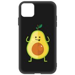 Чехол-накладка Krutoff Soft Case Авокадо Веселый для Apple iPhone 11 черный Чехол-накладка Krutoff Soft Case Авокадо Веселый для Apple iPhone 11 черный