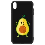 Чехол-накладка Krutoff Soft Case Авокадо Веселый для Apple iPhone Xs Max черный Чехол-накладка Krutoff Soft Case Авокадо Веселый для Apple iPhone Xs Max черный