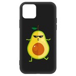 Чехол-накладка Krutoff Soft Case Авокадо Стильный для Apple iPhone 11 Pro черный Чехол-накладка Krutoff Soft Case Авокадо Стильный для Apple iPhone 11 Pro черный