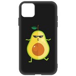 Чехол-накладка Krutoff Soft Case Авокадо Стильный для Apple iPhone 11 черный Чехол-накладка Krutoff Soft Case Авокадо Стильный для Apple iPhone 11 черный