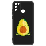 Чехол-накладка Krutoff Soft Case Авокадо Недовольный для Honor 9A черный Чехол-накладка Krutoff Soft Case Авокадо Недовольный для Honor 9A черный