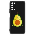 Чехол-накладка Krutoff Soft Case Авокадо Недовольный для Honor X10 черный Чехол-накладка Krutoff Soft Case Авокадо Недовольный для Honor X10 черный