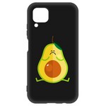 Чехол-накладка Krutoff Soft Case Авокадо Недовольный для Huawei P40 Lite черный Чехол-накладка Krutoff Soft Case Авокадо Недовольный для Huawei P40 Lite черный
