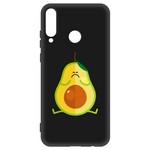 Чехол-накладка Krutoff Soft Case Авокадо Недовольный для Huawei Y6p черный Чехол-накладка Krutoff Soft Case Авокадо Недовольный для Huawei Y6p черный