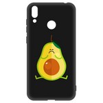 Чехол-накладка Krutoff Soft Case Авокадо Недовольный для Huawei Y7 (2019) черный Чехол-накладка Krutoff Soft Case Авокадо Недовольный для Huawei Y7 (2019) черный