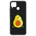 Чехол-накладка Krutoff Soft Case Авокадо Недовольный для Realme C15 черный Чехол-накладка Krutoff Soft Case Авокадо Недовольный для Realme C15 черный