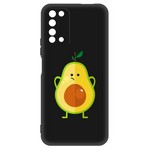 Чехол-накладка Krutoff Soft Case Авокадо Недоумевающий для Honor X10 черный Чехол-накладка Krutoff Soft Case Авокадо Недоумевающий для Honor X10 черный
