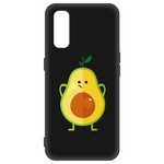 Чехол-накладка Krutoff Soft Case Авокадо Недоумевающий для OPPO Find X2 черный Чехол-накладка Krutoff Soft Case Авокадо Недоумевающий для OPPO Find X2 черный