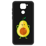 Чехол-накладка Krutoff Soft Case Авокадо Недоумевающий для Xiaomi Redmi Note 9 черный Чехол-накладка Krutoff Soft Case Авокадо Недоумевающий для Xiaomi Redmi Note 9 черный