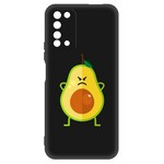Чехол-накладка Krutoff Soft Case Авокадо Сердитый для Honor X10 черный Чехол-накладка Krutoff Soft Case Авокадо Сердитый для Honor X10 черный