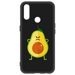 Чехол-накладка Krutoff Soft Case Авокадо Сердитый для OPPO A31 черный Чехол-накладка Krutoff Soft Case Авокадо Сердитый для OPPO A31 черный