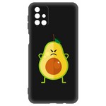 Чехол-накладка Krutoff Soft Case Авокадо Сердитый для Samsung Galaxy M51 (M515) черный Чехол-накладка Krutoff Soft Case Авокадо Сердитый для Samsung Galaxy M51 (M515) черный