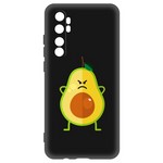 Чехол-накладка Krutoff Soft Case Авокадо Сердитый для Xiaomi Mi Note 10 Lite черный Чехол-накладка Krutoff Soft Case Авокадо Сердитый для Xiaomi Mi Note 10 Lite черный