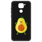 Чехол-накладка Krutoff Soft Case Авокадо Сердитый для Xiaomi Redmi Note 9 черный Чехол-накладка Krutoff Soft Case Авокадо Сердитый для Xiaomi Redmi Note 9 черный